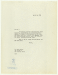 Letters and notes by Cheryl Crawford or her assistant Lee Tuft