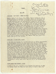West Side Story, Music by Leonard Bernstein, Lyrics by Stephen Sondheim, Book by Arthur Laurents - Original story plan