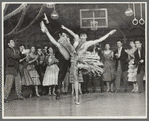 Ken LeRoy, Chita Rivera, and cast in the stage production West Side Story