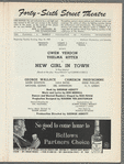 Playbill for New Girl in Town