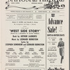 Program for Washington, D.C. tryout at National Theatre