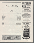 Program for Washington, D.C. tryout at National Theatre