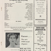 Program for Washington, D.C. tryout at National Theatre