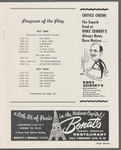 Program for Washington, D.C. tryout at National Theatre