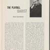 Playbill of November 25, 1957