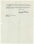 Peter Gennaro's contract for the original production of West Side Story