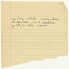 Notes for the Somewhere ballet