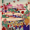 Congratulatory celebration for the thirty-year festival of the capital city, at Ueno Park on April 10, 1898