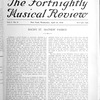 The Fortnightly musical review