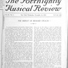 The Fortnightly musical review