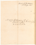 Andrew Jackson to William B. Lewis