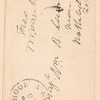 Martin Van Buren to William B. Lewis