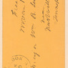 Martin Van Buren to William B. Lewis