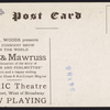 Abe and Mawruss (Lyric Theatre, 1915) Mathilde Cottrelly as Rosie Potash and Barney Bernard as Abe Potash