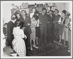 Singing in large group with Lorraine Hansberry and Nina Simone