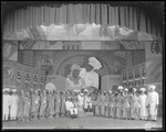 Cast of the stage production Lew Leslie's Blackbirds of 1930, with backdrop depicting Aunt Jemima