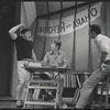 Dolph Sweet (arm raised), Gabriel Dell and Ben Aliza in the stage production The Sign in Sidney Brustein's Window