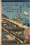 Detailed Print of Yokohama Hon-chô and the Miyozaki Pleasure Quarter