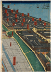 Detailed Print of Yokohama Hon-chô and the Miyozaki Pleasure Quarter