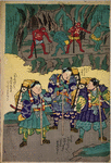 Children as The Four Heavenly Kings Defeating the Demons