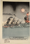 Naval Fight before the harbour of Port-Arthur.  The Russian Men-of-War torpedoed by the Japanese Squadron