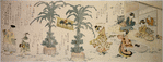 New Year activities including Hagoita Game, Bamboo and Pine Decorations (Kadomatsu) and Manzai Dancers