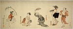 Five artist surimono
