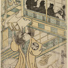 Segawa Kikunojo in the role of Onna Narukami in the drama "Soga Katagiuchi"