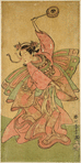 The actor Segawa Kikunojo as a woman dancing the Cho (Butterfly) odori