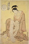 The poetess Hinadzuru of Chojiya as Ko Shikibu