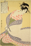 New Patterns of Brocade Woven in Utamaro Style (Nishiki-ori Utamaro-gata shin-moyô)