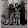Scene from the American Negro Theatre's production of "Three's a Family," featuring (left to right) Jacqueline Andre, Howard Augusta, Ruby Dee and Frederick O' Neal
