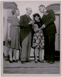 Scene from the American Negro Theatre's production of "Three's a Family," featuring (left to right) Jacqueline Andre, Howard Augusta, Ruby Dee and Frederick O' Neal