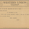 Telegram to Elaine Stritch