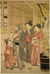 Street scene in the Yoshiwara