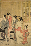 Street scene in the Yoshiwara