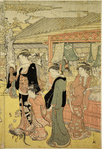 Street scene at Asakusa, Edo