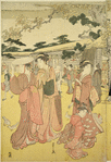 Street scene at Asakusa, Edo