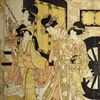 Procession of ladies accompanying the empress who is riding in a court carriage