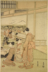 A musical entertainment in a daimyo's palace