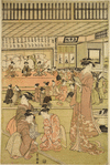 A musical entertainment in a daimyo's palace