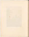 Mounted pencil landscape with ruins