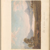 Mounted watercolor, “Lake of Sarden [i.e., Sarnen], Switz:,”