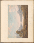 Mounted watercolor, “Lake of Sarden [i.e., Sarnen], Switz:,”