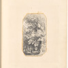 Mounted pencil drawing of trees