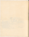 Watercolor of dog, with burlap satchel and jug