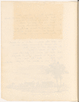 Manuscript copy of Felicia Hemans poem, “On the Ivy”; with two ink drawings, one labeled “Part of Kenilworth Castle 1824,” the other “Lamprey Monastery 1819”