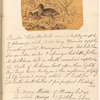 Six-page manuscript poem illustrated by four mounted ink drawings