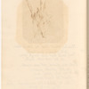 Six-page manuscript poem illustrated by four mounted ink drawings