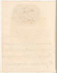 Six-page manuscript poem illustrated by four mounted ink drawings